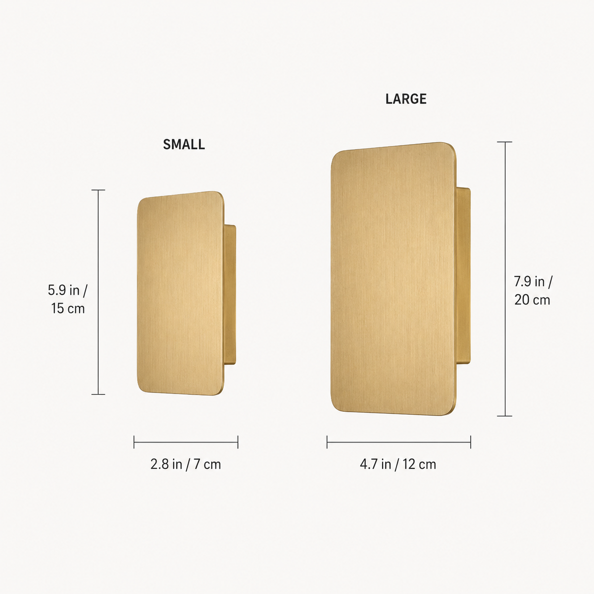 Rectangular Metal LED Wall Light