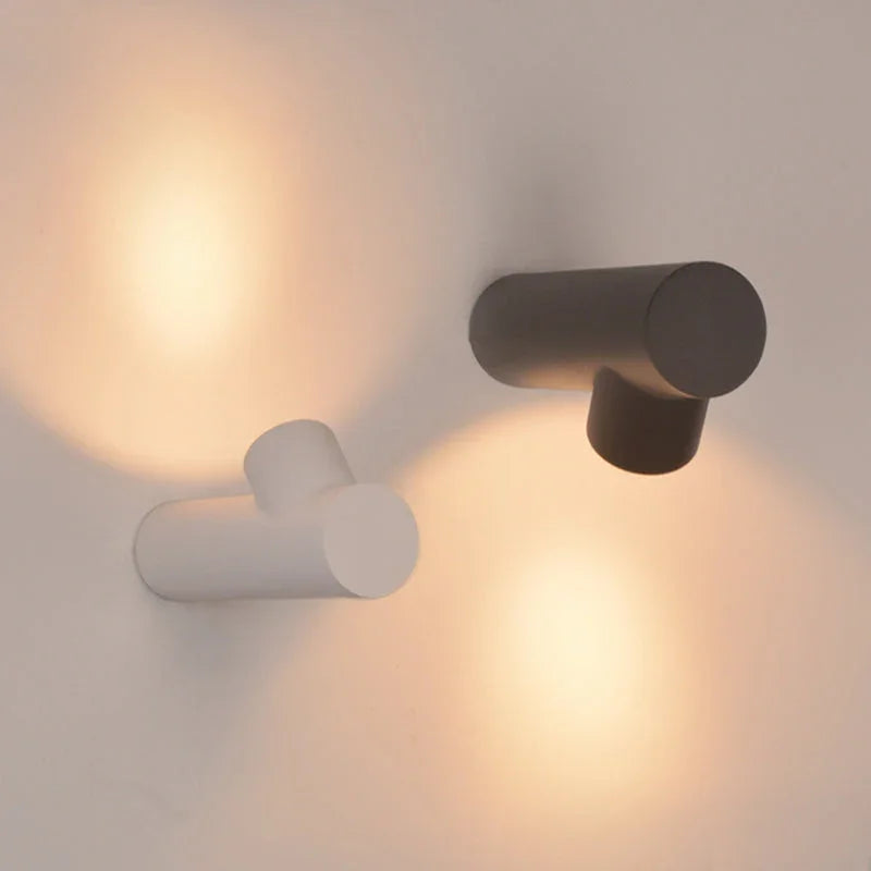 Metal Cylinder Outdoor Wall Light