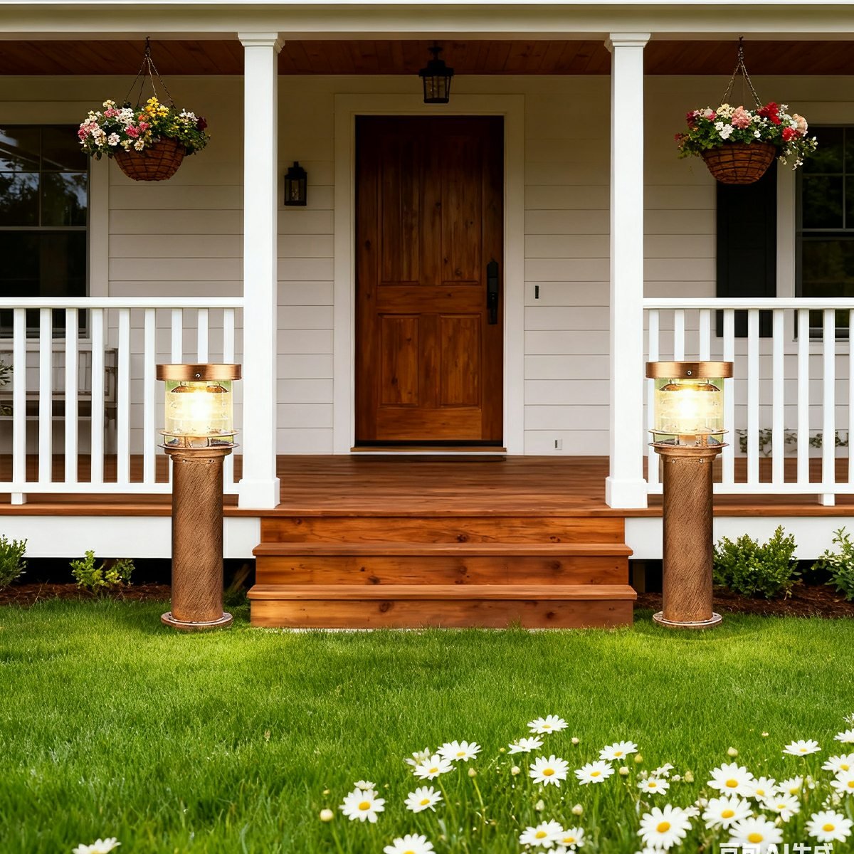 Velmora Modern Aluminium Garden Bollard Light