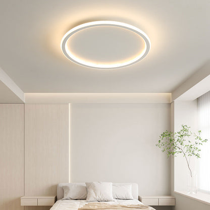 Solvane Scandinavian Aluminium Flush Ceiling Light