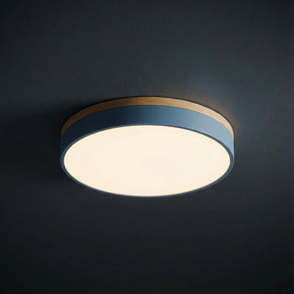 Lumbra Minimalist Wood Flush Ceiling Light