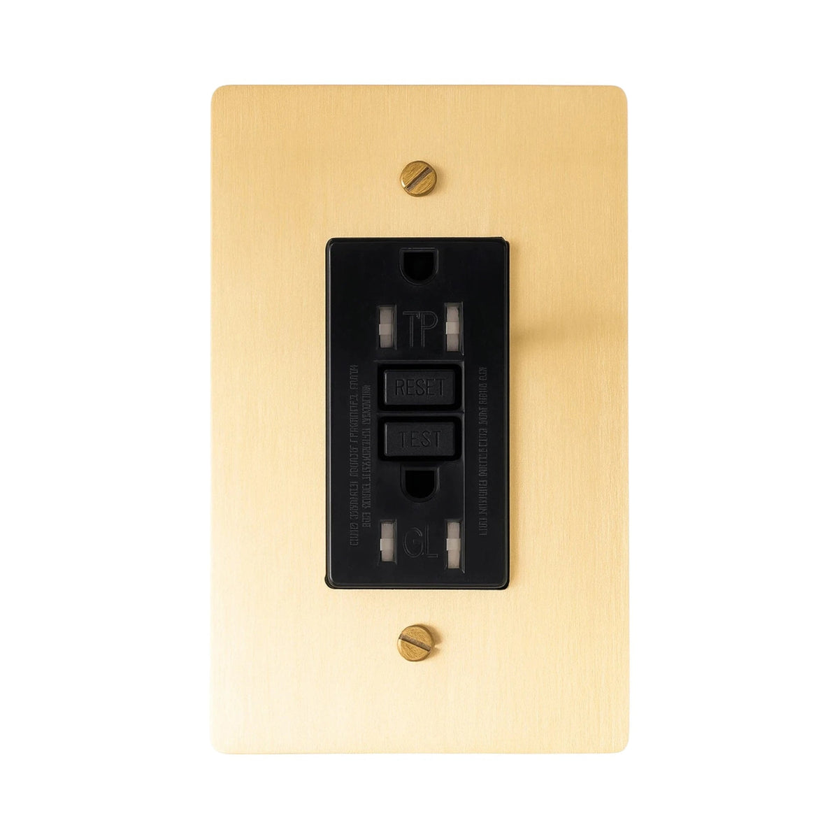 Dellmora Minimalist Brass GFCI Outlet
