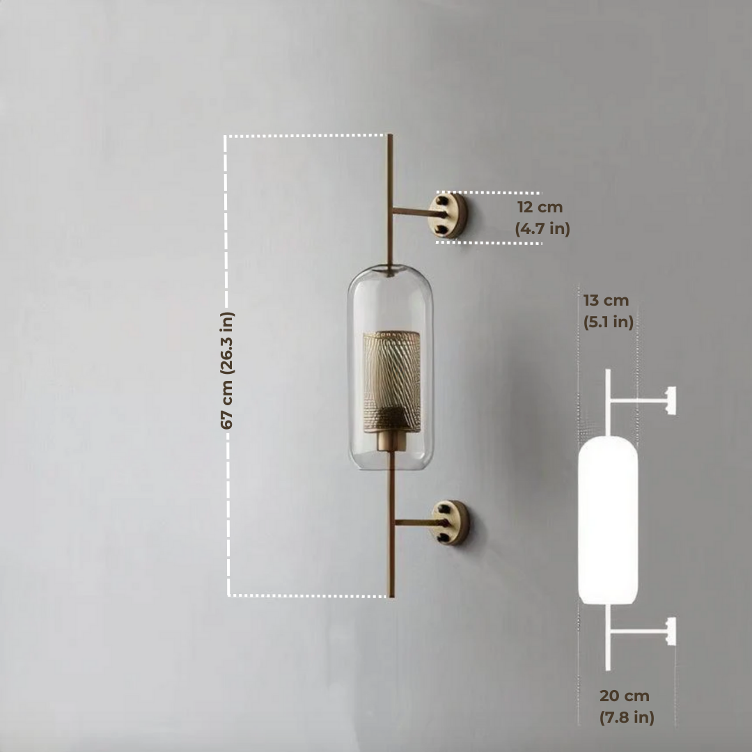 Serenova Retro Glass Wall Light