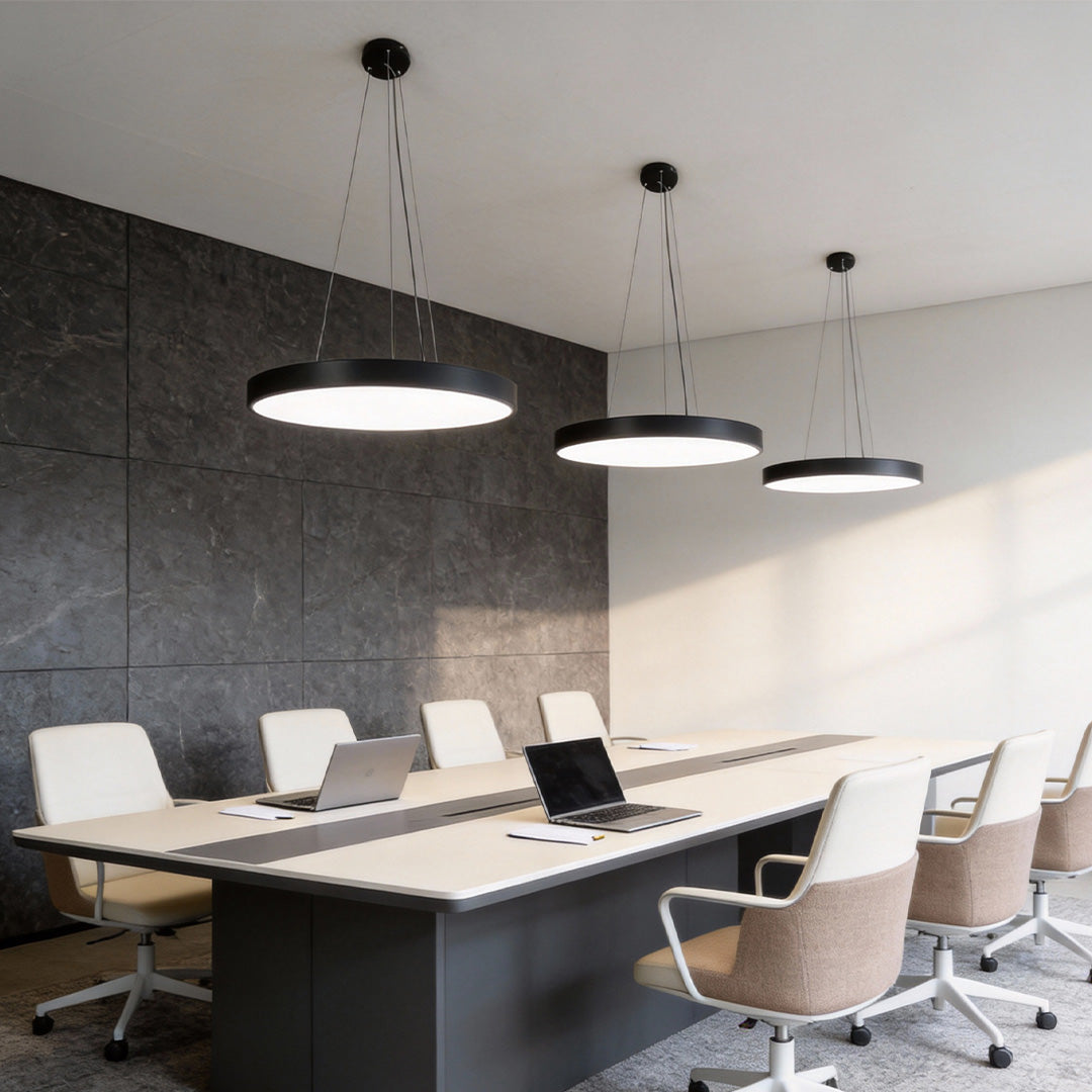 Circular Metal Ring Pendant Light