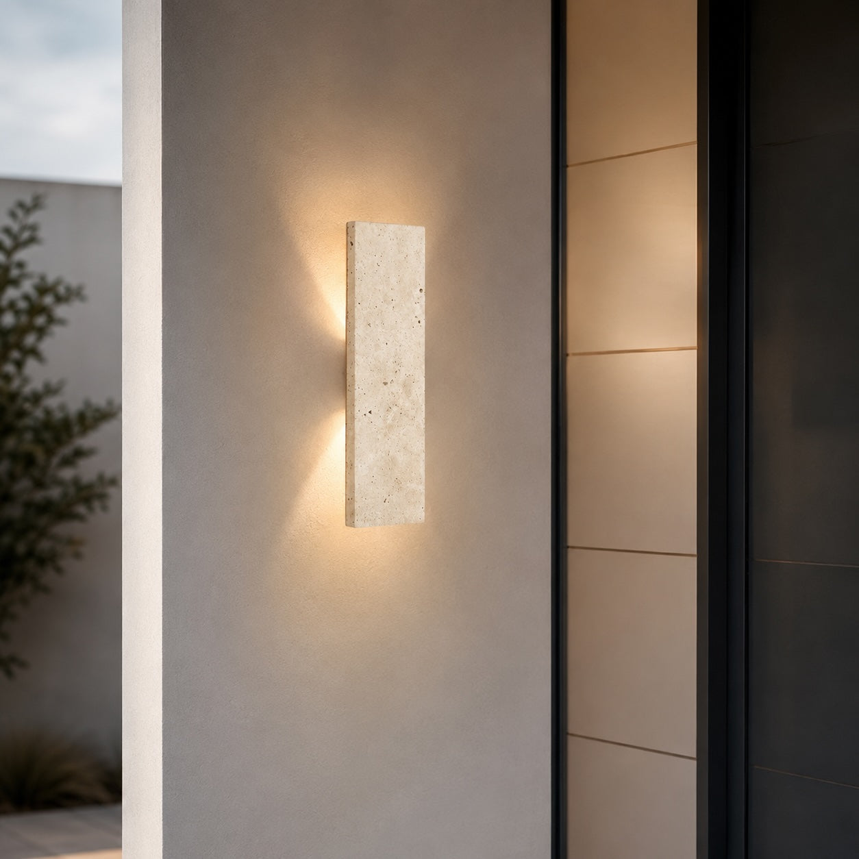 Travertine Stone Wall Light