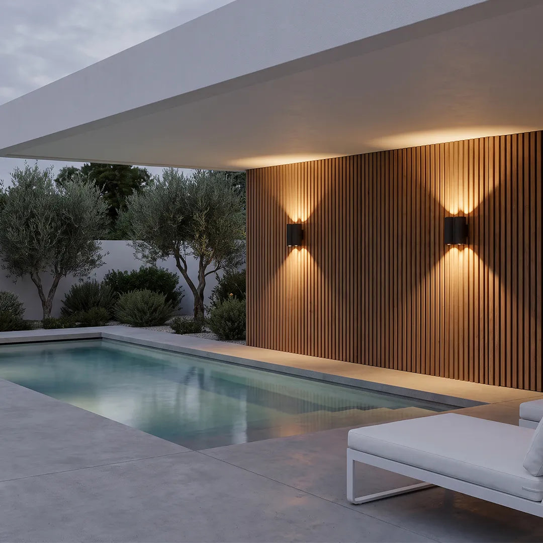 Wave LED Outdoor Wall Light