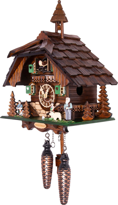 Almvera Alpine Chalet Wood Cuckoo Clock