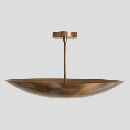 Domavell Mid-Century Brass Dome Chandelier