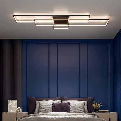 Quadris Bauhaus Metal Rectangular Ceiling Light