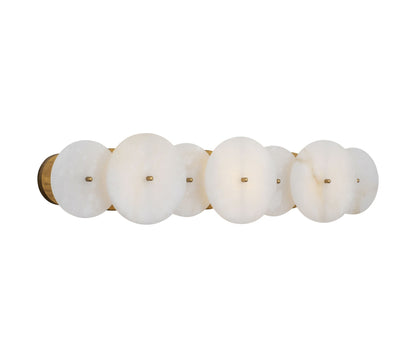 Lunavey Modern Alabaster Disc Vanity Light