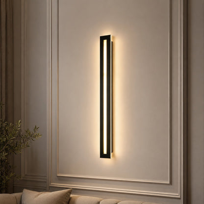 Linear Iron Acrylic Wall Light