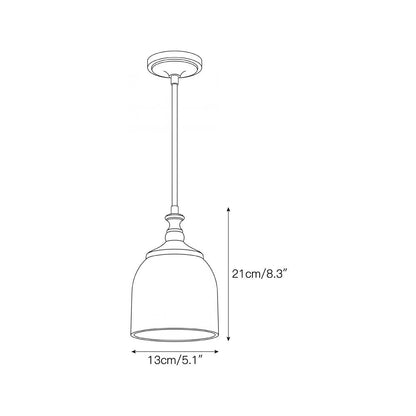Alabaster Bell Pendant Light