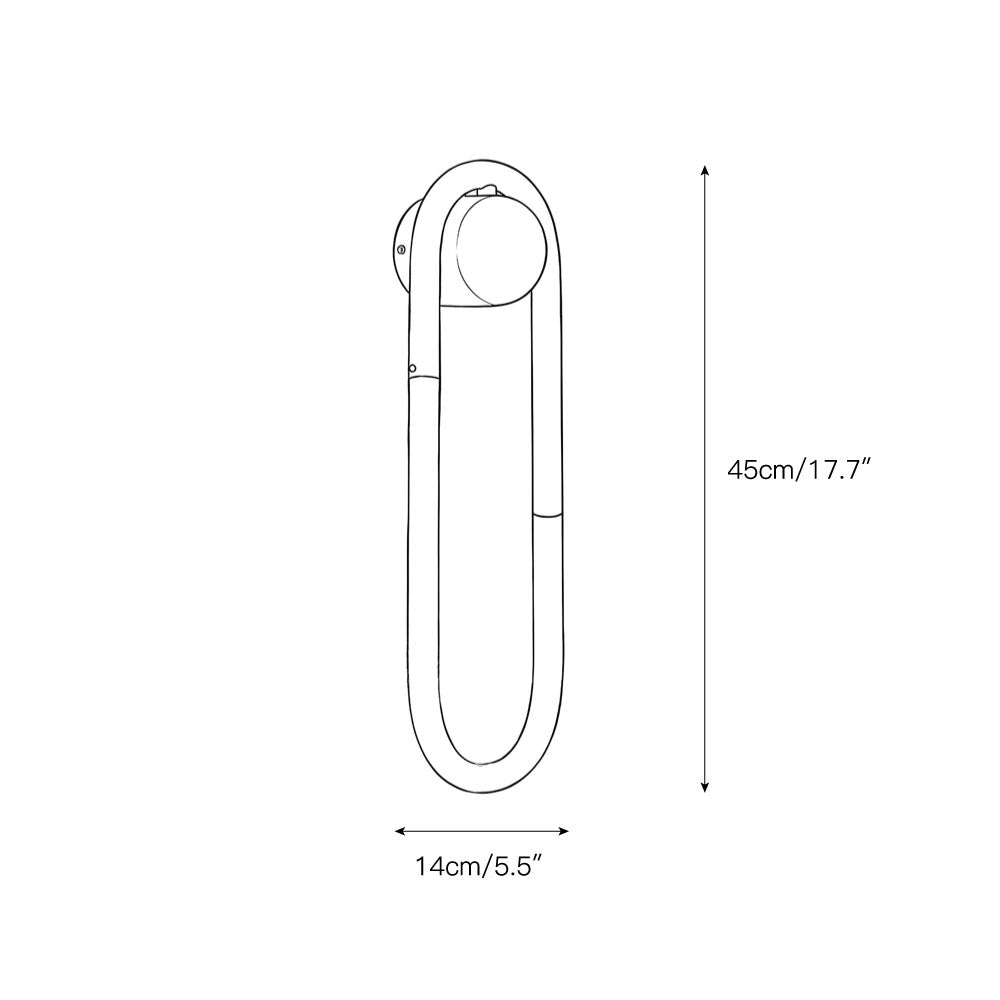 Oval Acrylic Tube Wall Light