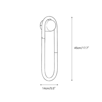 Oval Acrylic Tube Wall Light