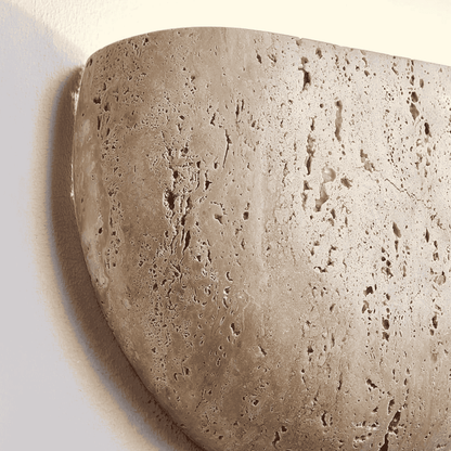 Cavelle Wabi-Sabi Travertine Wall Sconce