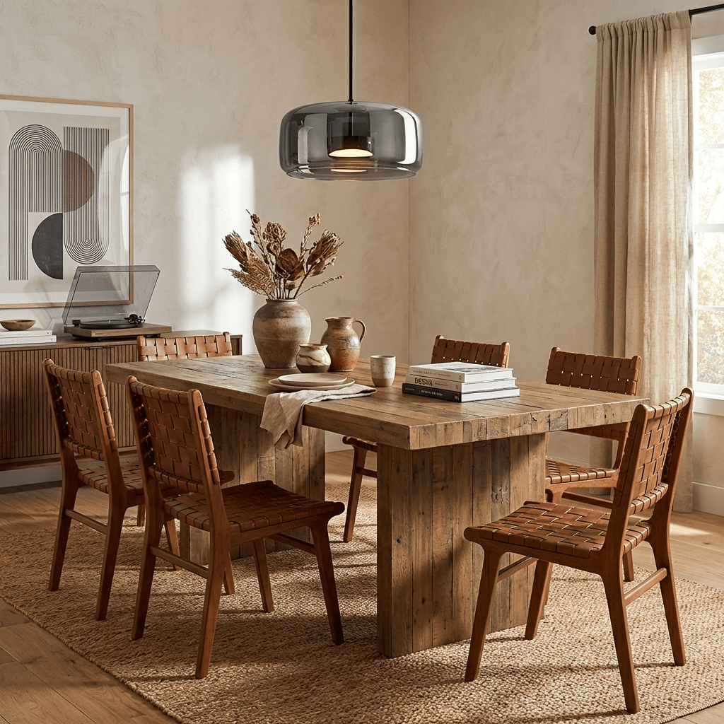 Hand-Blown Glass Dome Pendant Light