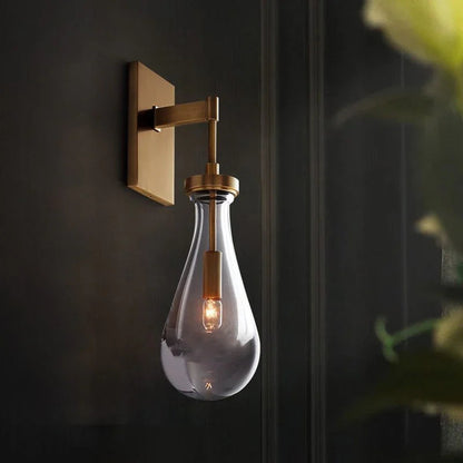 Teardrop Glass Wall Light
