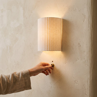 Fluted Column Wall Sconce