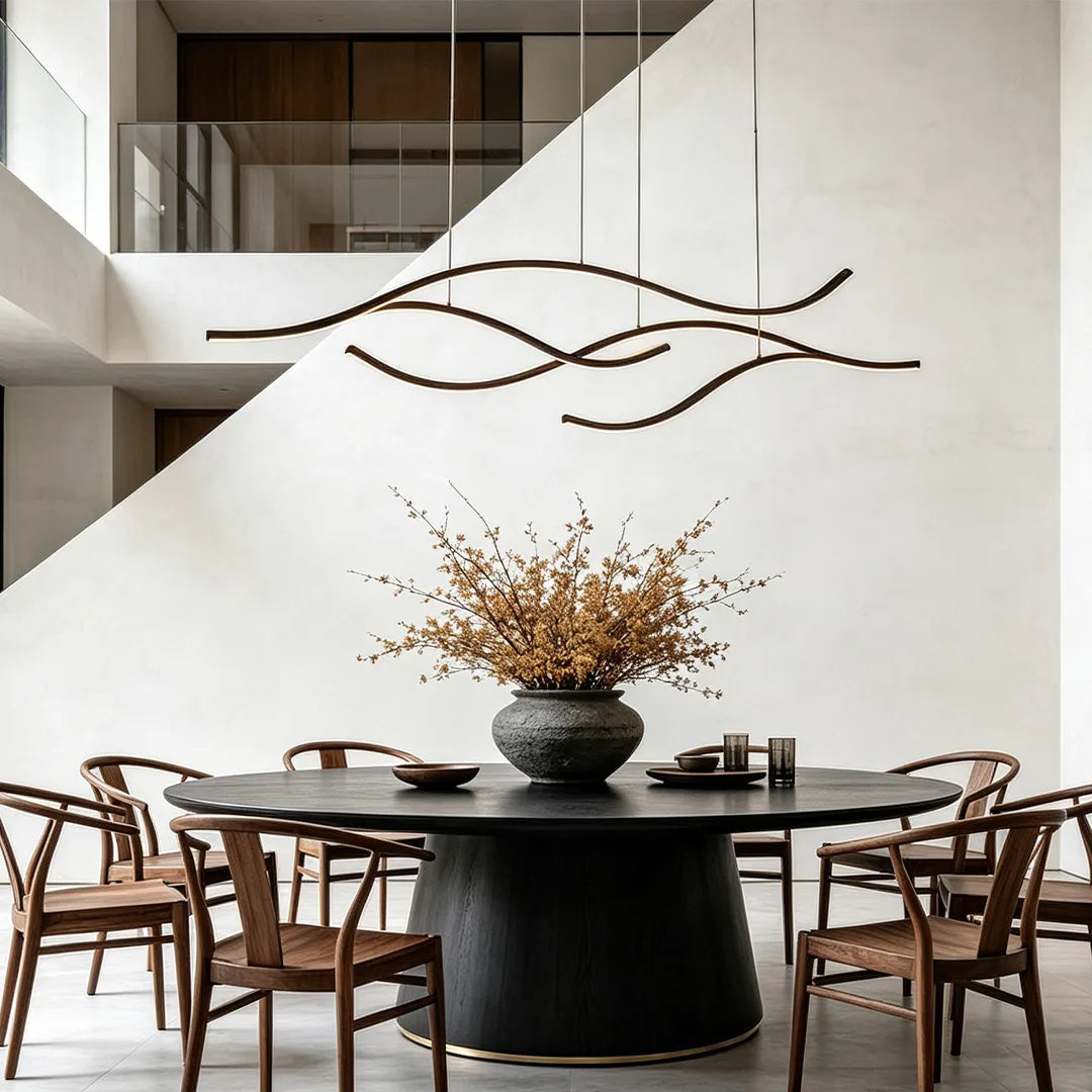 Flowing Ribbon LED Pendant Light