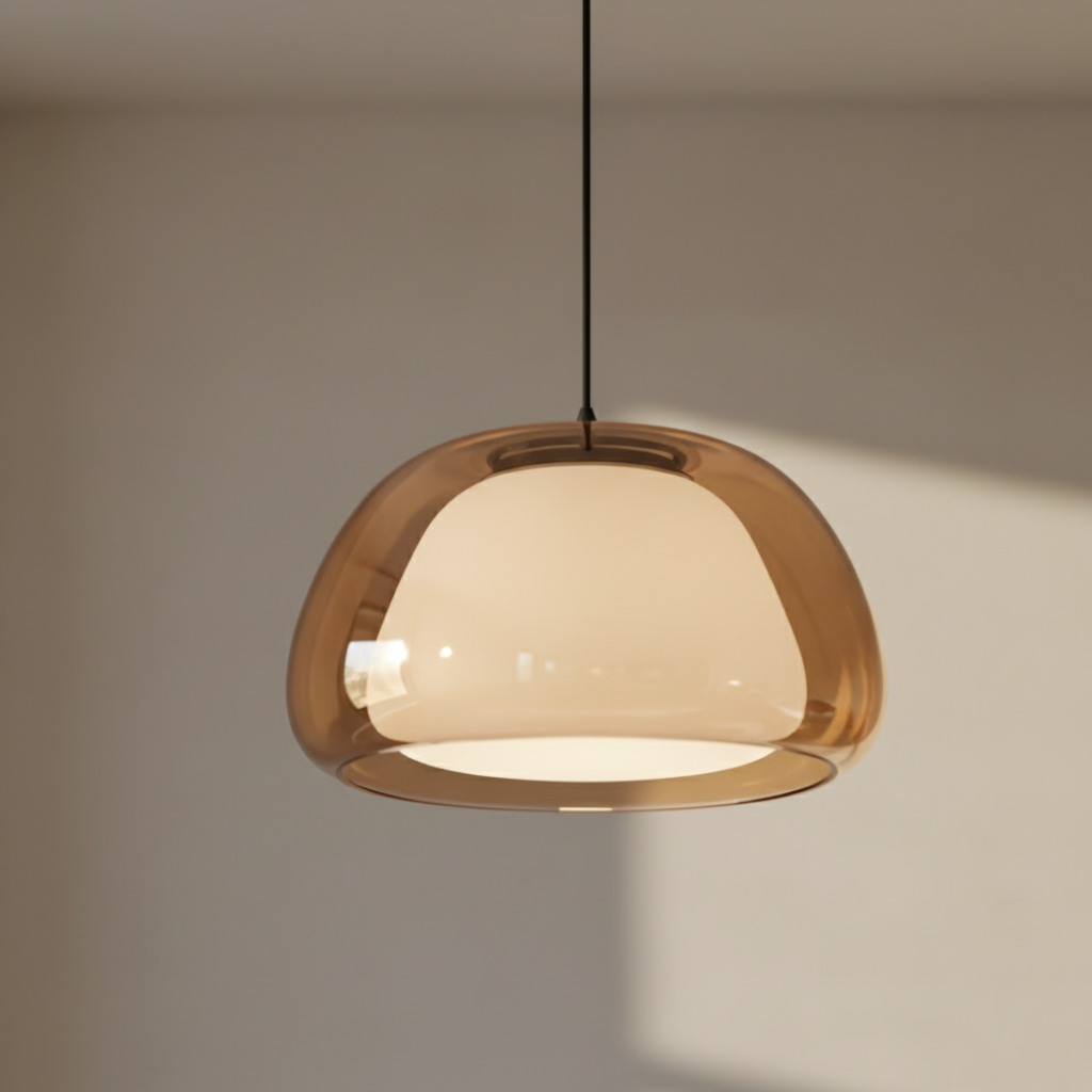 Tinted Glass Dome Pendant