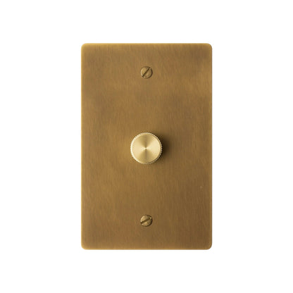 Brevanto Vintage Brass 1-Gang Rotary Dimmer Switch