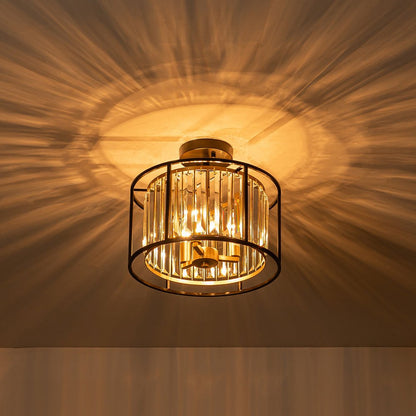 Open Frame Crystal Ceiling Light