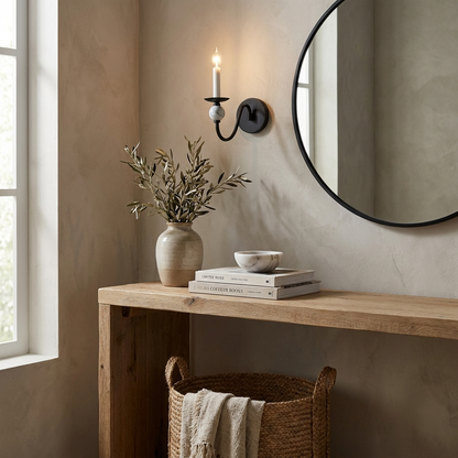 Marble Ball Wall Sconce