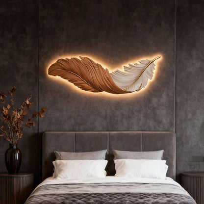 Sculpted Plume LED Wall Light