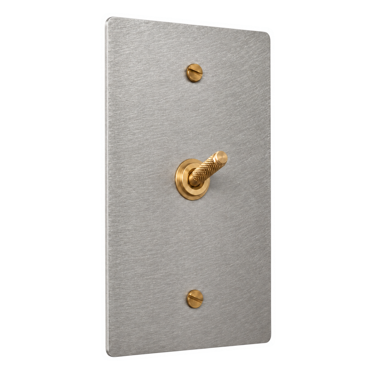 Lumareth Industrial Brass Knurled Toggle Switch