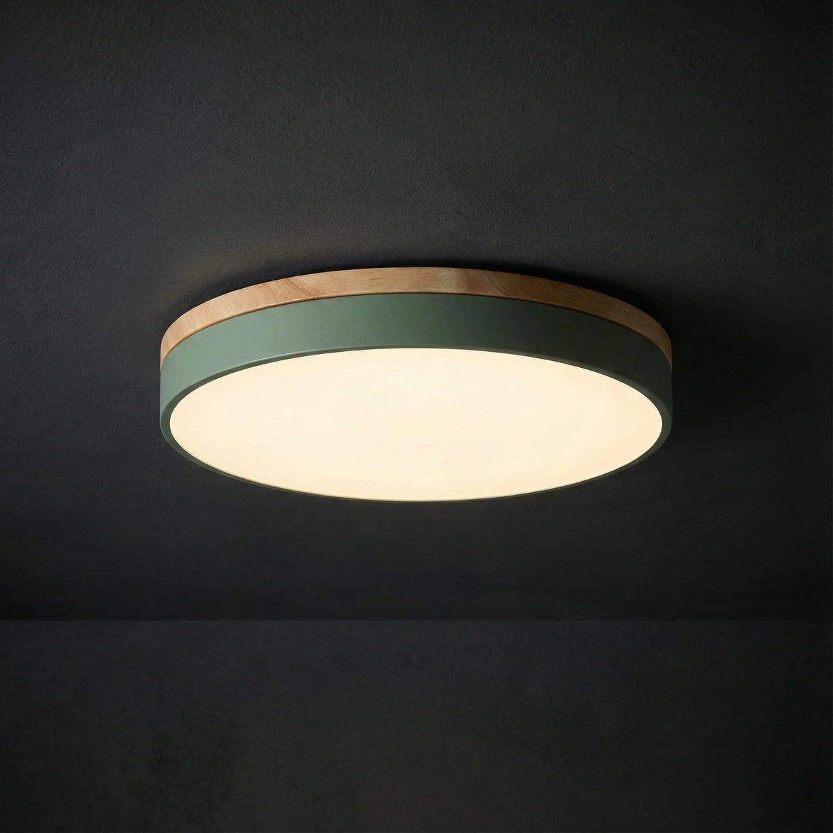 Dimmable Wood Panel Ceiling Light