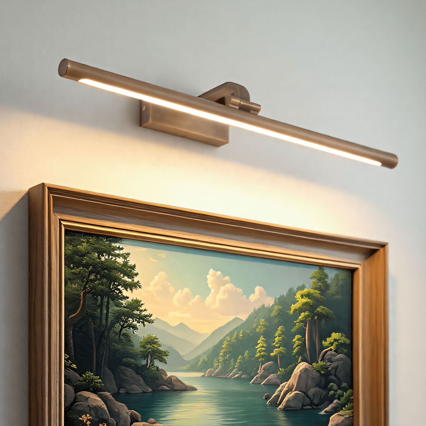 Adjustable Gold Picture Light