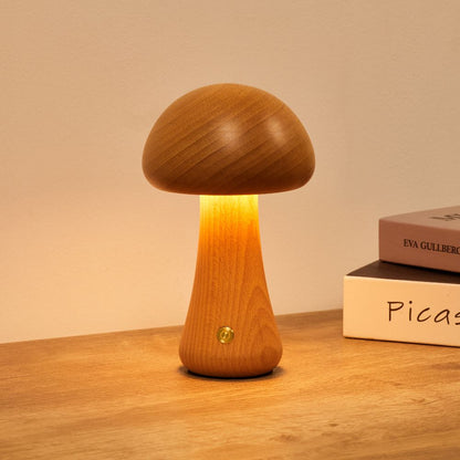 Fungara Scandinavian Wood Table Lamp