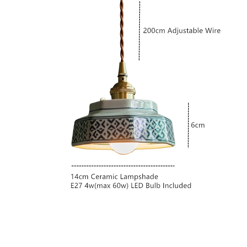 Quendra Nordic Ceramic Pendant Light