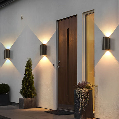 Wave LED Outdoor Wall Light