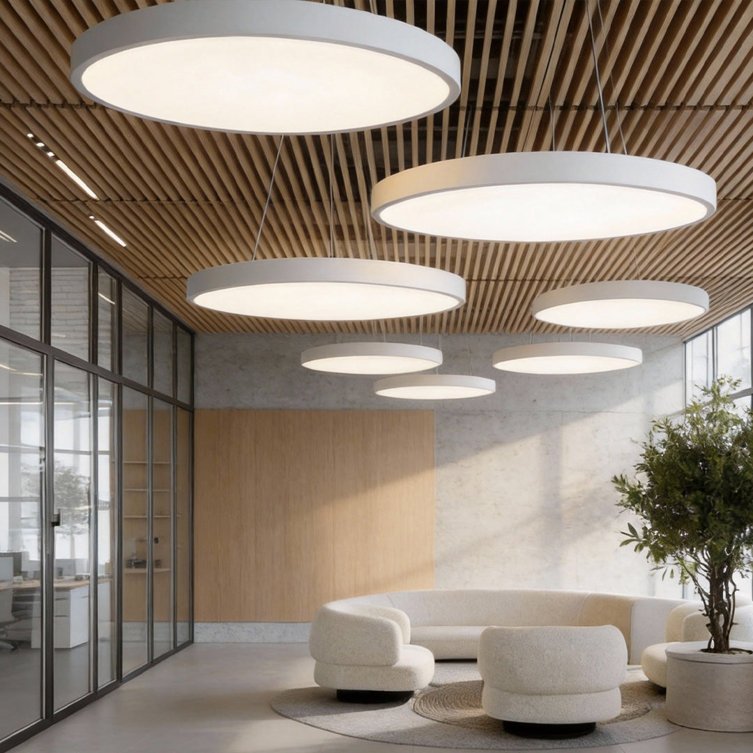 Circular Metal Ring Pendant Light