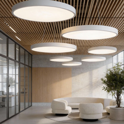 Circular Metal Ring Pendant Light