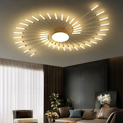 Pyrenna Starburst Metal Firework Ceiling Light