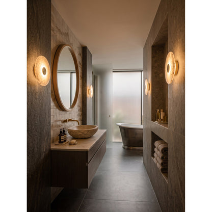 Sculptural Alabaster Wall Light