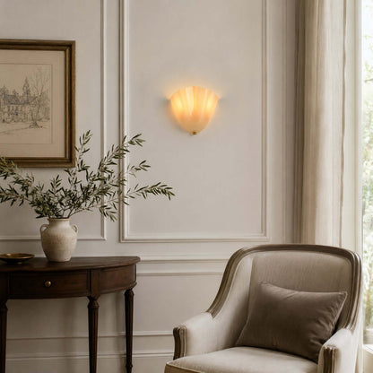 Draped Glass Wall Light
