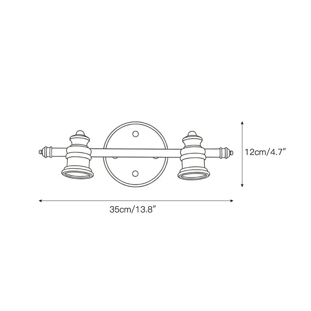 Brass Linear Spotlight Wall Light