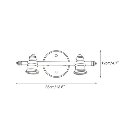 Brass Linear Spotlight Wall Light
