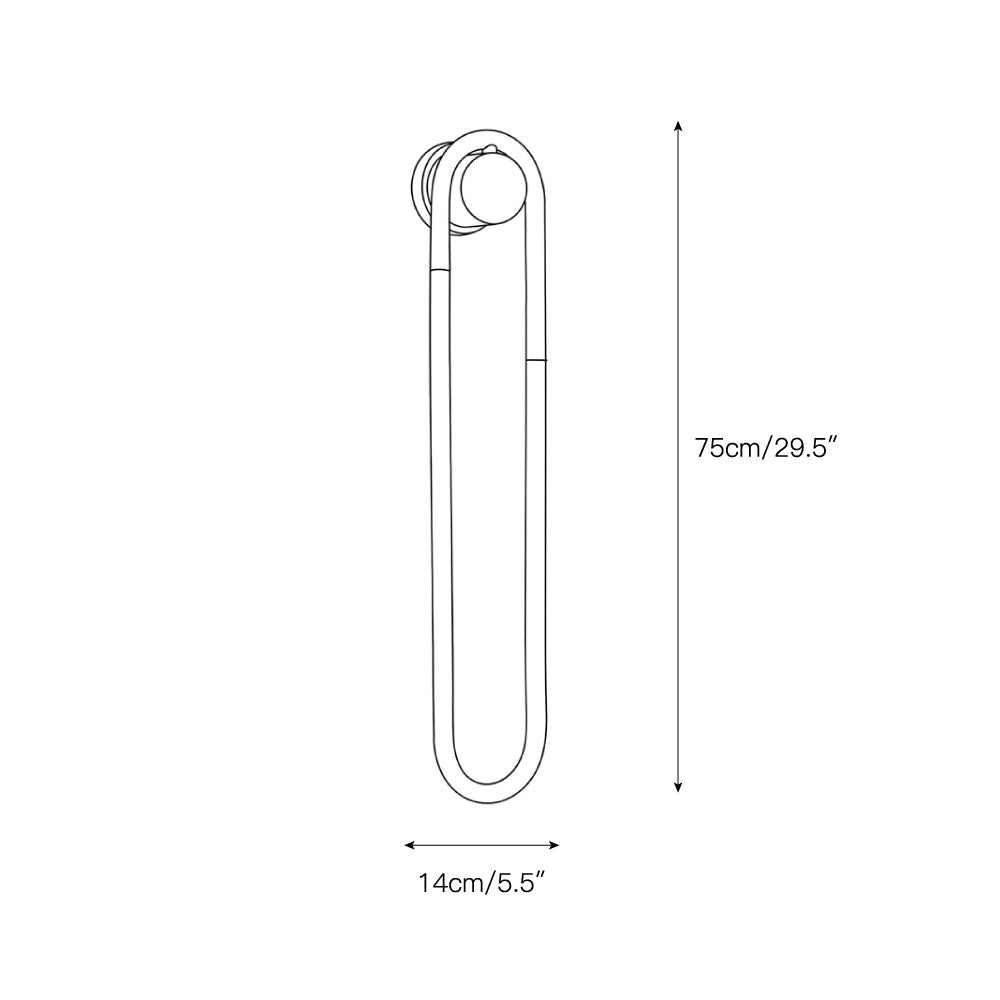 Oval Acrylic Tube Wall Light