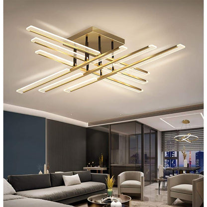 Gold Linear Bar Ceiling Light