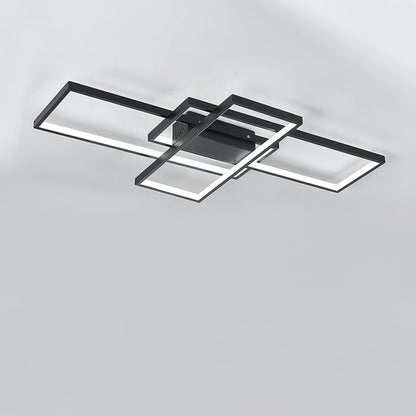 Quadris Bauhaus Metal Rectangular Ceiling Light