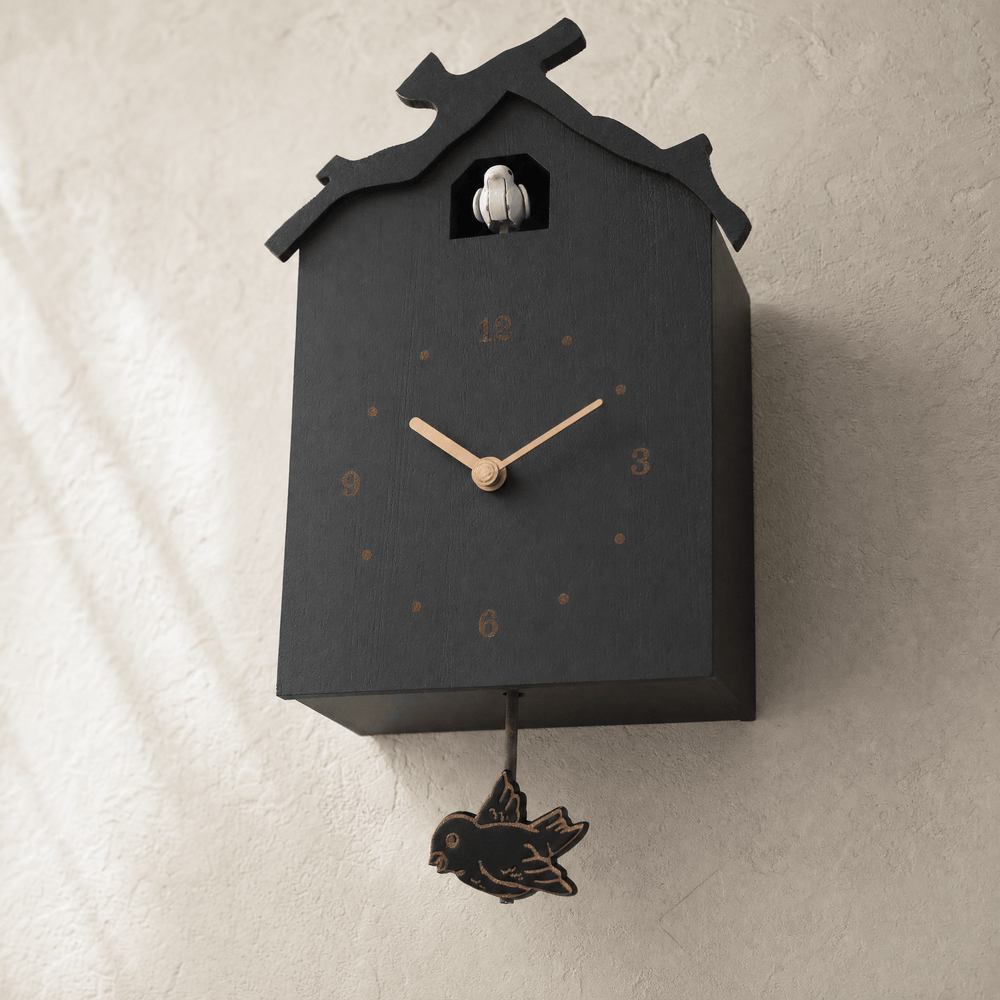 Dunmere Minimalist Wood Pendulum Cuckoo Clock