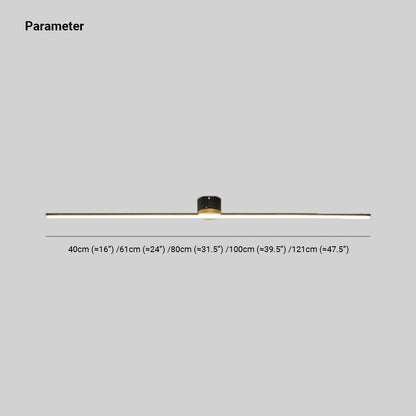 Filara Minimalist Metal Linear Ceiling Light