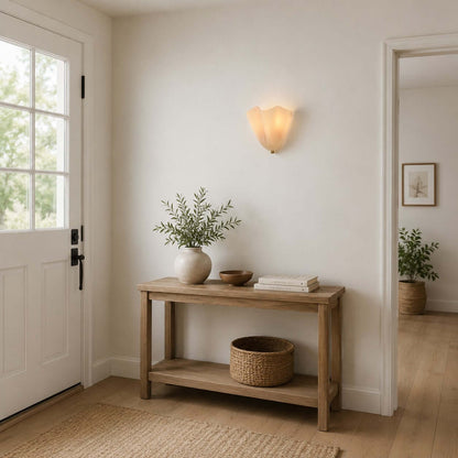 Draped Glass Wall Light