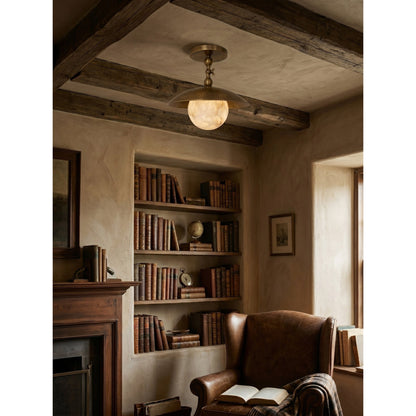 Hammered Dome Flush Ceiling Light