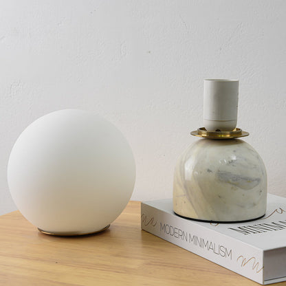 Marble Dome Globe Table Lamp