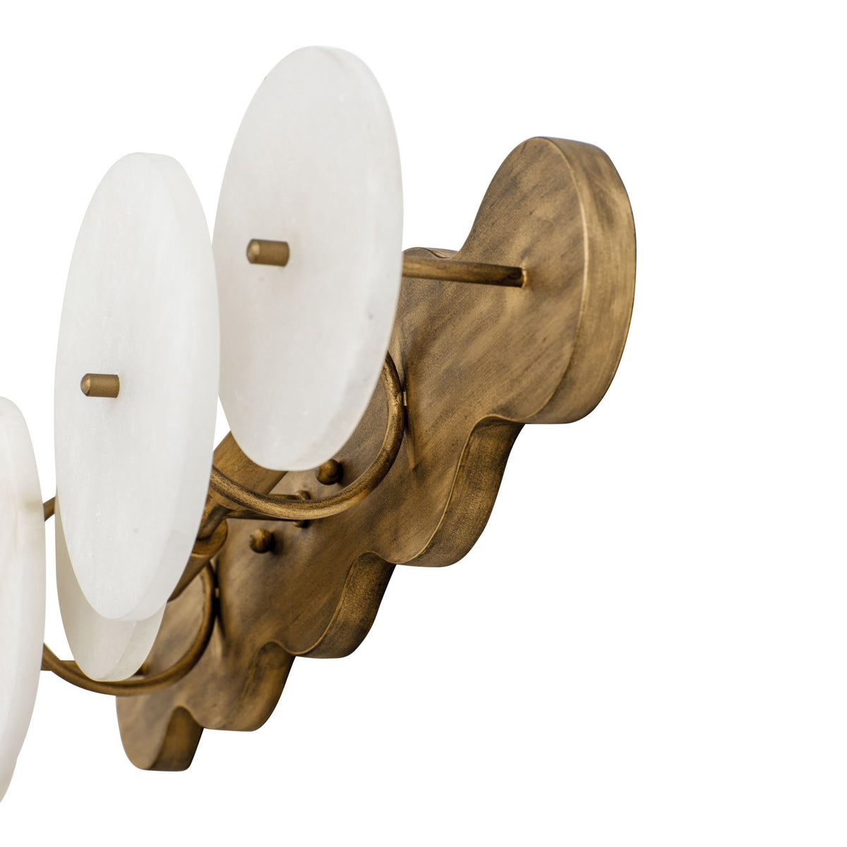 Lunavey Modern Alabaster Disc Vanity Light